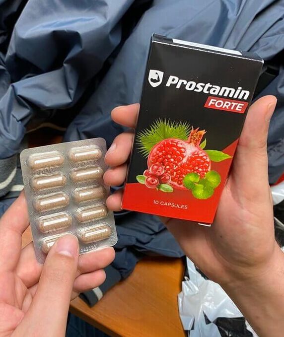 Prostamin Forte capsules in blister packs