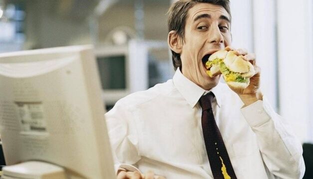 fast food as a cause of chronic prostatitis